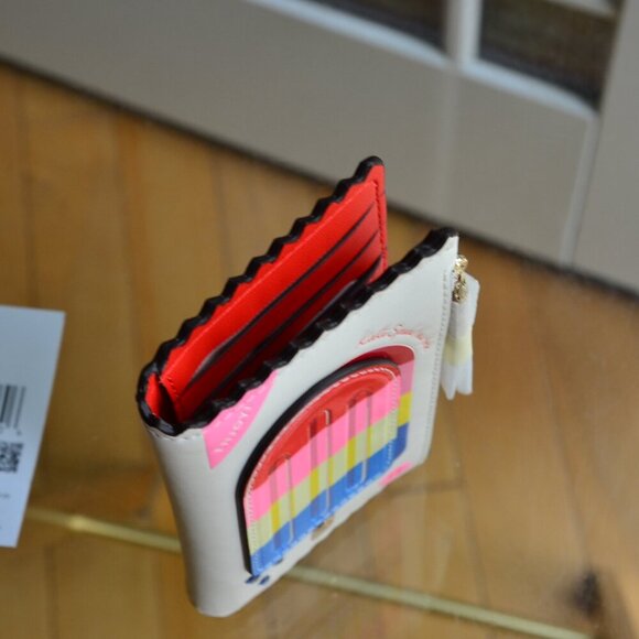 Kate Spade  KK990 Snack Bar Popsicle Small Slim Bifold Wallet - Picture 6 of 14